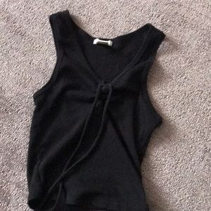 Black crop top